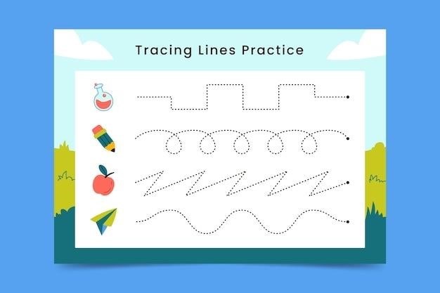 tracing lines worksheets printable pdf